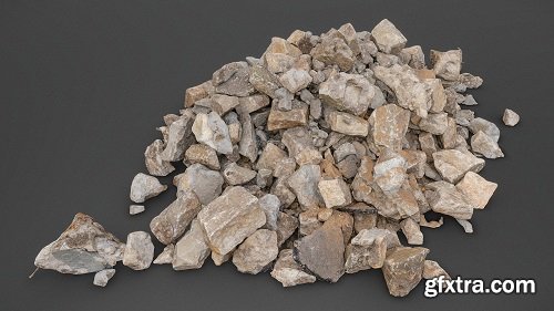 Debris concrete junk 3D Model