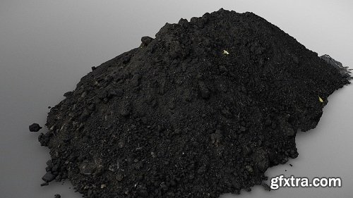 Dark soil heap 3D Model