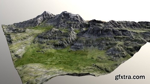 Mountain Range 01 3D Model