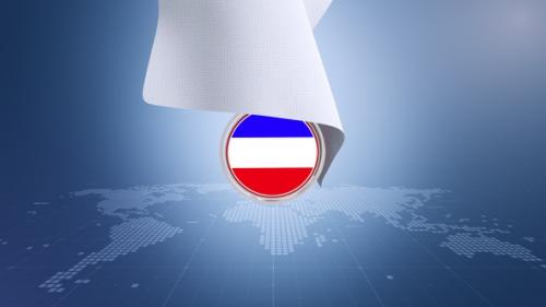 Videohive - Cloth Khakassia Flag Reveal - 41486838 - 41486838