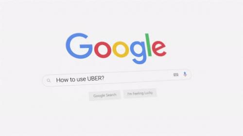 Videohive - How to use UBER? Google search - 41683506 - 41683506