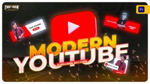 Videohive - Modern Youtube Subscribe Button Pack - 40528554 - 40528554