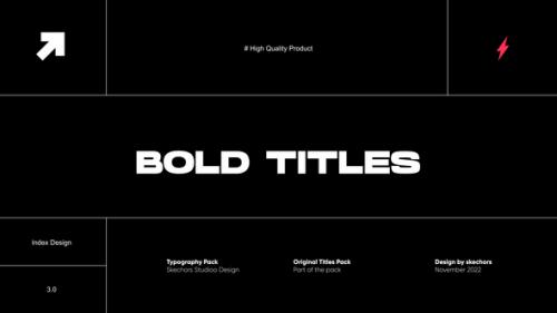 Videohive - Bold Titles 3.0 | FCPX - 41327362 - 41327362