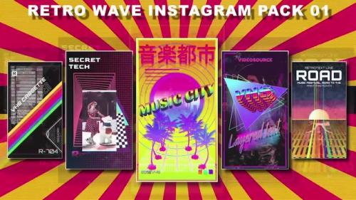 MotionArray - Retro Wave Instagram Pack 01 - 1166545