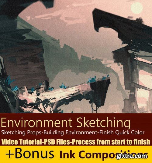 Artstation - Environment Sketching-Props and building v.1 - Hue Teo