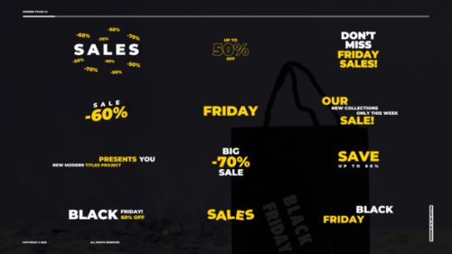 Videohive - Black Friday Titles 1.0 | MOGRt - 41593028 - 41593028