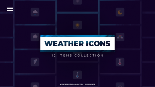 Videohive - Weather Icons | Premiere Pro - 41684199 - 41684199