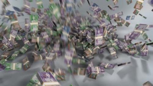 Videohive - Barbados Money - Dollar Stacked Money Falling - Barbadian Currency - 41501599 - 41501599