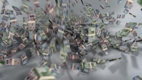 Videohive - Kazakhstan Money - Tenge Stacked Money Falling - Kazakh Currency - 41501603 - 41501603