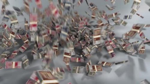 Videohive - Iceland Money - Krona Stacked Money Falling - Icelandic Currency - 41504685 - 41504685