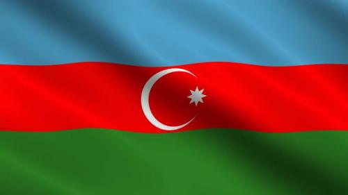 Videohive - Azerbaijan Flag Background Animated - 41505629 - 41505629