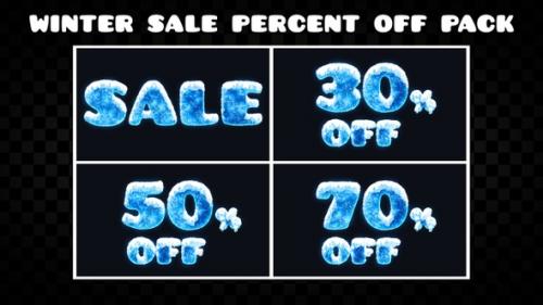 Videohive - Winter Sale Percent Off Pack - 41670345 - 41670345