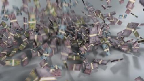 Videohive - Rwanda Money - Franc Stacked Money Falling - Rwandan Currency - 41670827 - 41670827