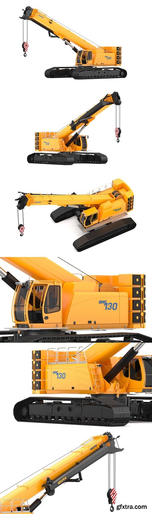 Grove GHC130 Crane 3D Model