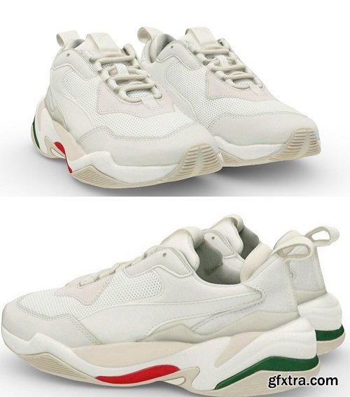 Puma Thunder Spectra White 3D Model