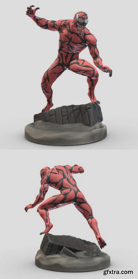 Carnage Low Poly PBR 3D Model