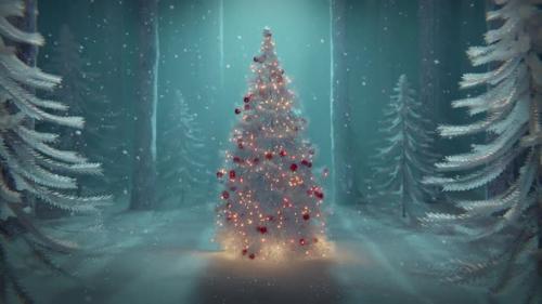 Videohive - Silver Christmas Tree - 41673083 - 41673083