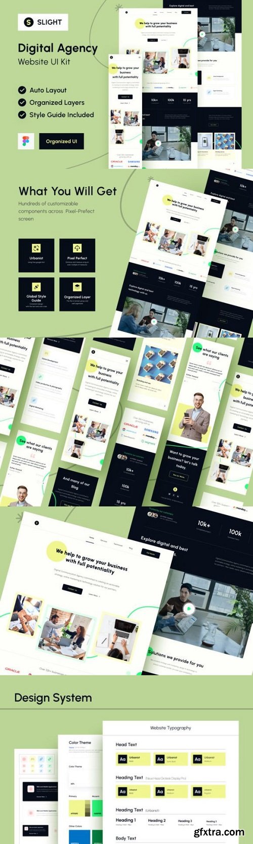 Slight Digital Agency Website UI Kit