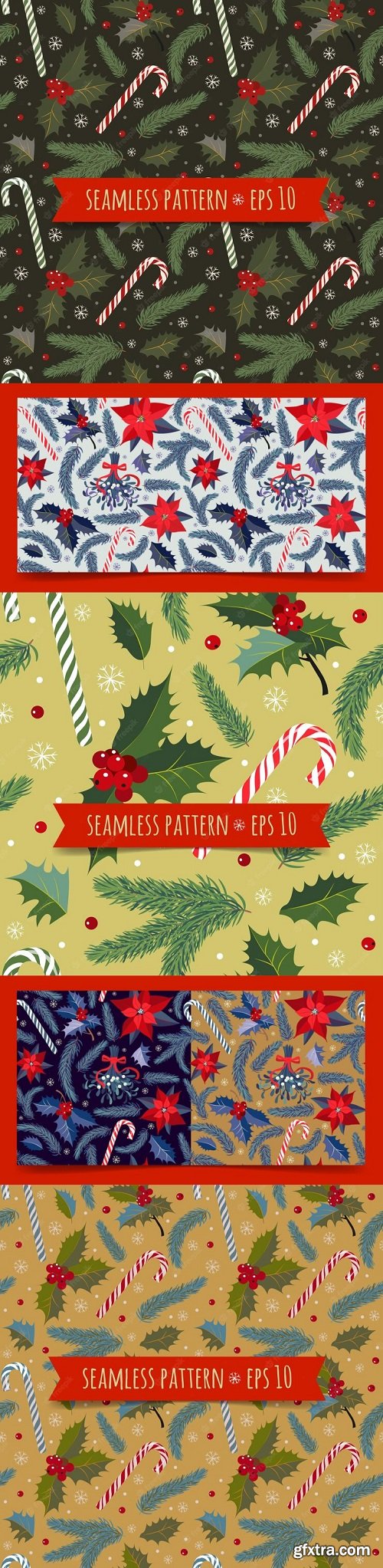 Set of seamless patterns