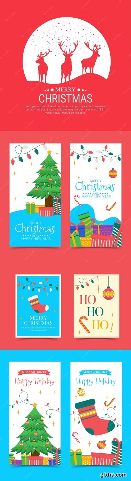 Merry christmas illustration design