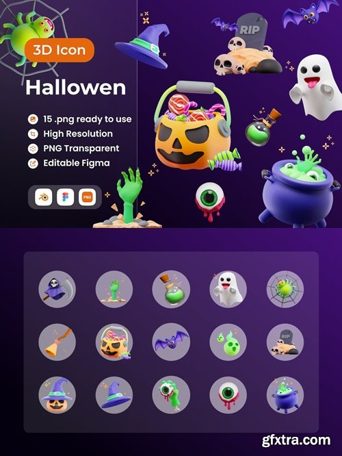 Halloween 3D Illustration GYSBB38