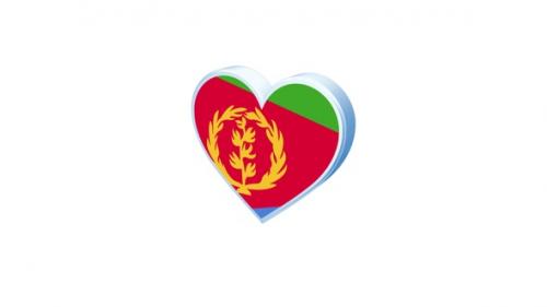 Videohive - Eritrea Flag Heart Shape - 41670256 - 41670256