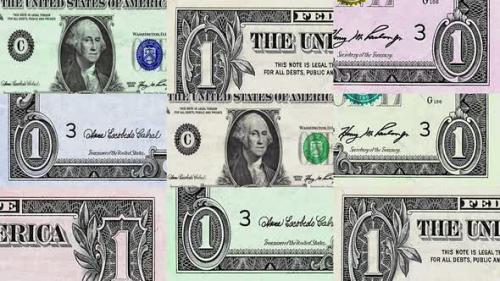 Videohive - Dollar one USD banknotes abstract color mosaic pattern - 41671391 - 41671391