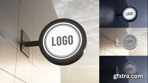 Videohive Signboard Logo Mockups 41624604