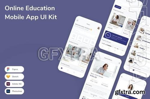 Online Education Mobile App UI Kit 2RHV3F6