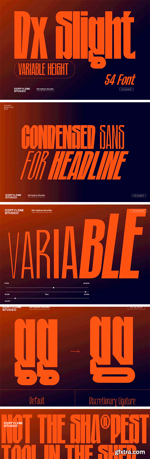 Dx Slight Font Family