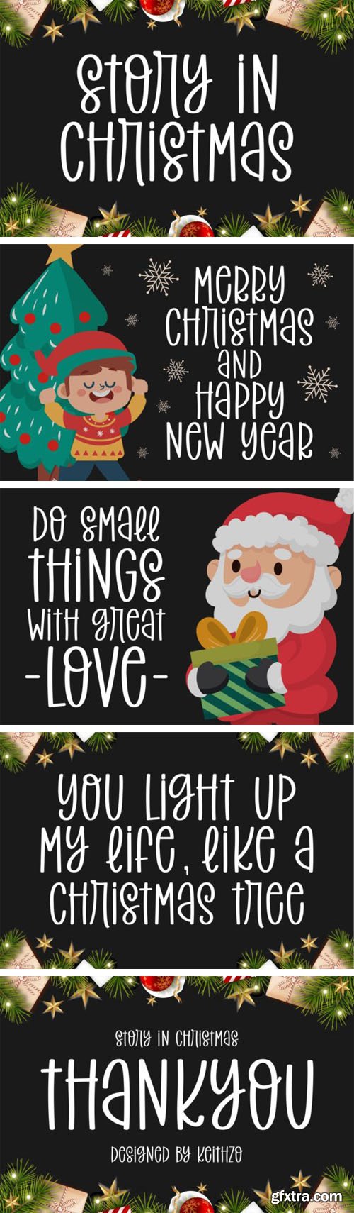 Story in Christmas - Tall Playful Handwritten Font