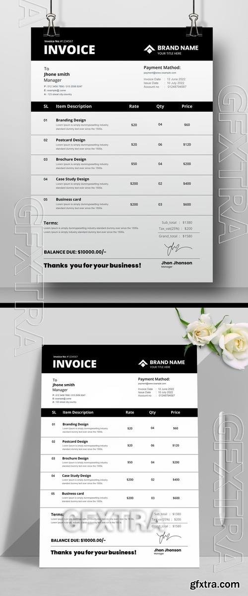 Printable Invoice Layout 525909318