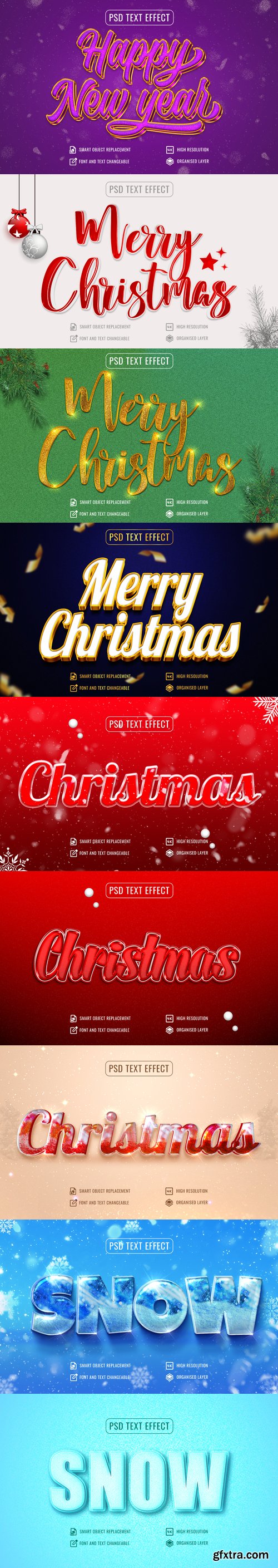 Christmas luxury text effect