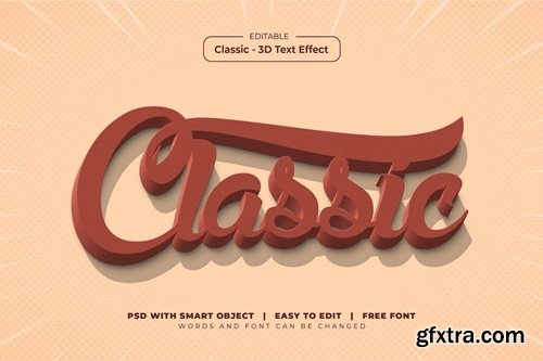 Classic - 3D Text Effect M9FQAE3