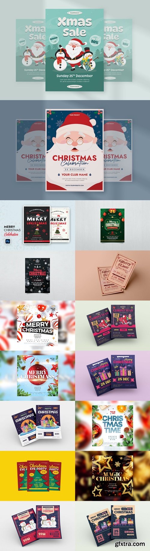 Christmas Flyer Template Big Bundle