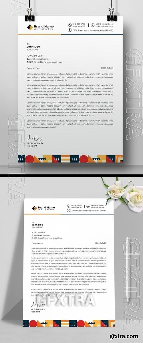 Minimal Corporate Letterhead Layout 530172581