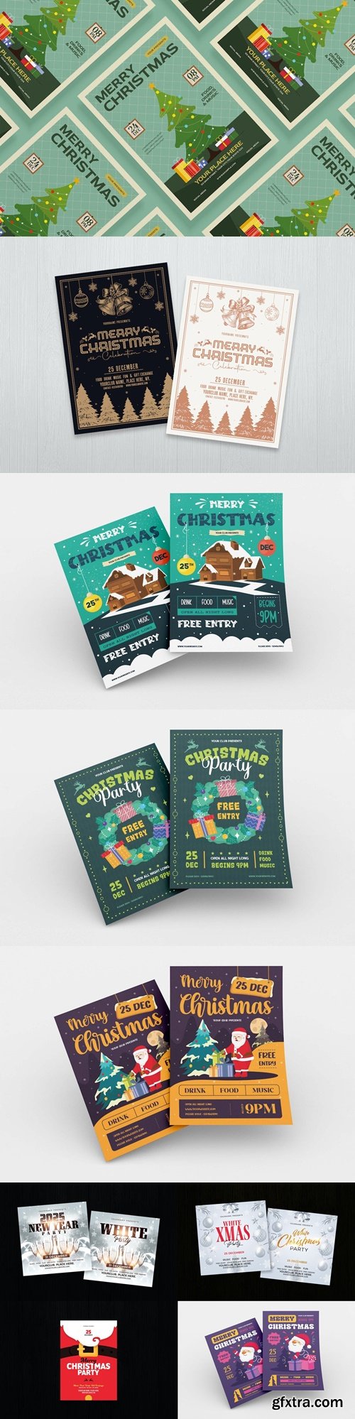 Christmas Party Flyer Bundle