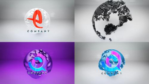 Videohive - Cube Planet Logo Reveal Bundle - 40441782 - 40441782