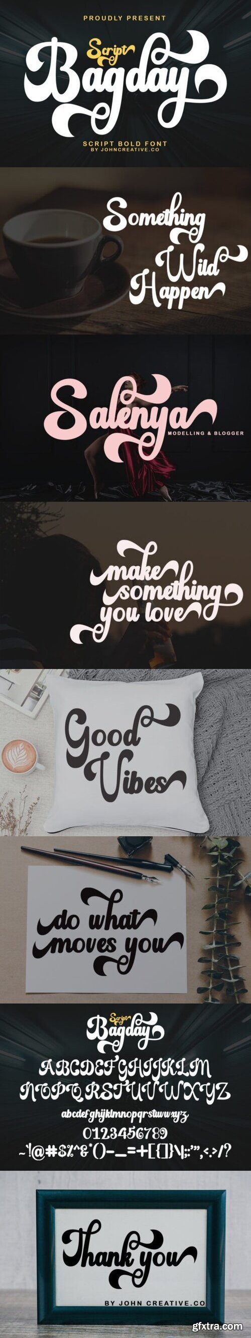 Bagday Script Font