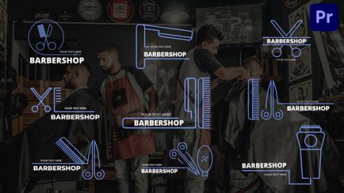 Videohive - Barbershop Titles | Premiere Pro - 40450845 - 40450845