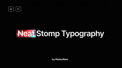 Videohive - Neat - Stomp Typography - for Premiere Pro - 40493514 - 40493514