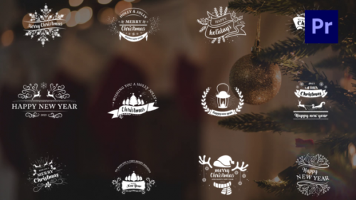 Videohive - Christmas Badges - 40497365 - 40497365