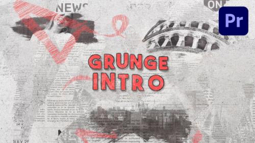 Videohive - Grunge Brush Logo Intro - Premiere Pro - 40499960 - 40499960