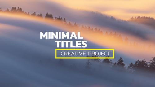 Videohive - Minimal Titles | Premiere Pro - 40512919 - 40512919