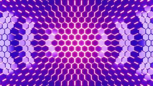 Videohive - Psychedelic Background With Bright Pentagons - 41685719 - 41685719