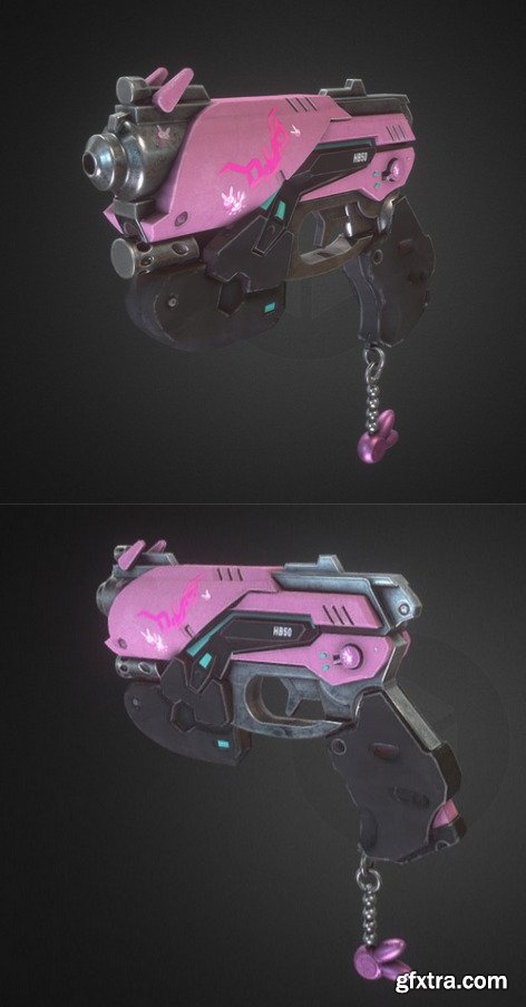 D.VA gun 3D Model