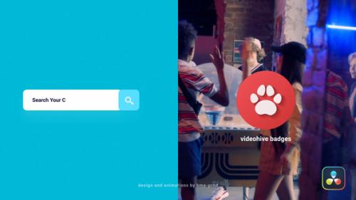 Videohive - Flat Search Logo Opener DaVinci Resolve - 40518329 - 40518329