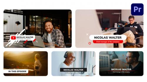 Videohive - YouTube Lower Thirds | Premiere Pro - 40860533 - 40860533