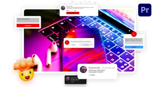 Videohive - YouTube Comments | Premiere Pro - 40871871 - 40871871