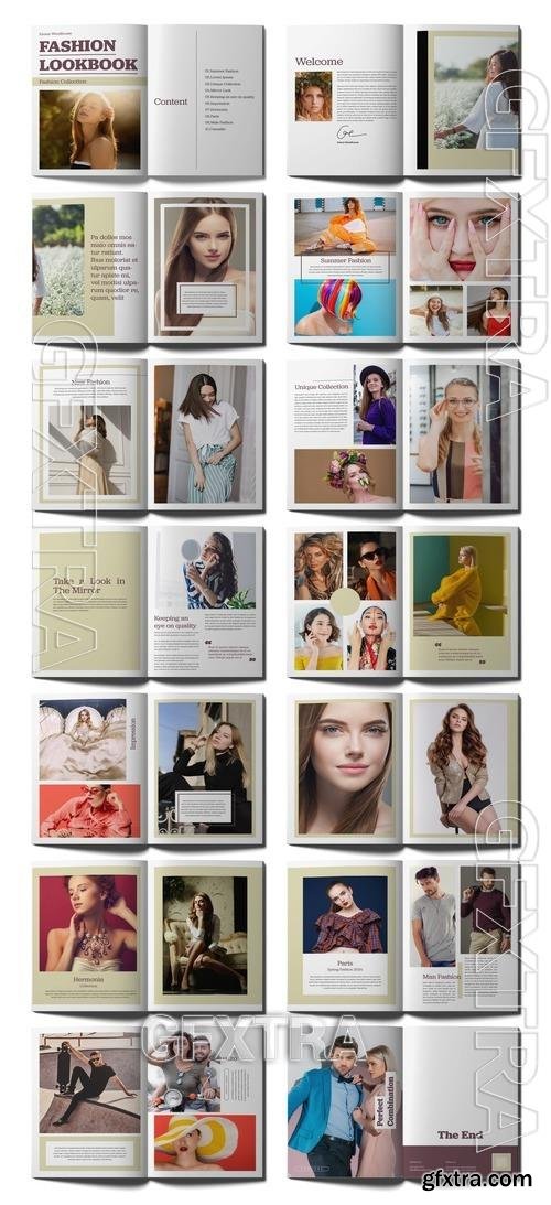 Fashion Look Book Layout 517754188